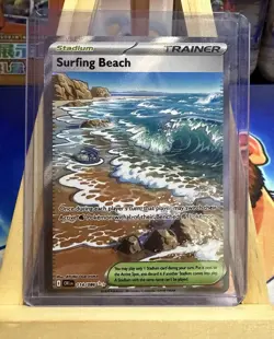 Surfing Beach 114/086 Me04: Chaos Rising Holo - Image 1