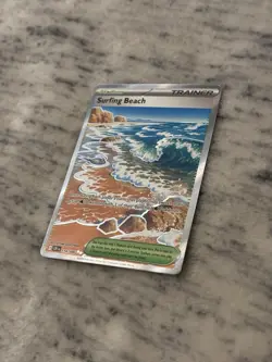 Surfing Beach 114/086 Me04: Chaos Rising Holo - Image 1
