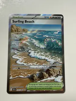 Surfing Beach 114/086 Me04: Chaos Rising Holo - Image 1