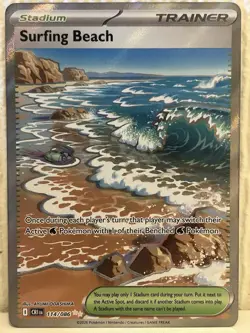 Surfing Beach 114/086 Me04: Chaos Rising Holo - Image 1