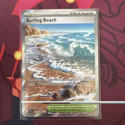 Surfing Beach 114/086 Me04: Chaos Rising Holo - Image 1