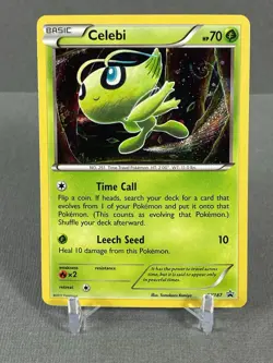 CELEBI 2017 POKEMON Black Star Promo COSMOS #XY187 - HD GALAXY SWIRL NM/LP #7 - Image 1