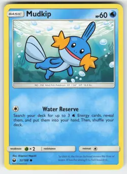 Mudkip 32/168 Common Celestial Storm Pokemon Moderately Played - Image 1