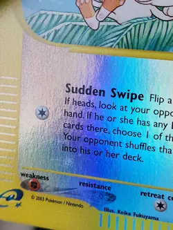 Pokemon TCG Skyridge Meowth 78/144 Reverse Holo E-reader Wotc Card 2003 Vintage - Image 3
