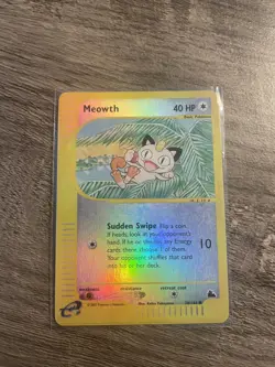 Meowth 78/144 Skyridge Reverse Holo LP 2003 - Image 1