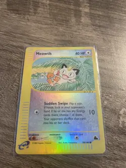 Meowth 78/144 Skyridge Reverse Holo LP 2003 - Image 2