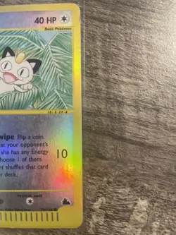 Meowth 78/144 Skyridge Reverse Holo LP 2003 - Image 3