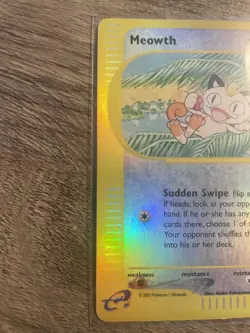 Meowth 78/144 Skyridge Reverse Holo LP 2003 - Image 4