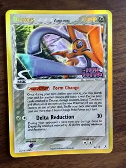 The Pokemon Company Deoxys 4/110 Holon Phantoms Delta Species Holo 2006 80HP - Image 1