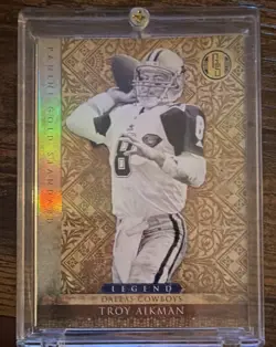 Panini 2011 Gold Standard Legend Troy Aikman #150 Dallas Cowboys Serial #/299 - Image 1