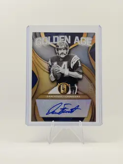 2019 Panini Gold Standard - Golden Age Autographs Dan Fouts #GAA-DF Platinum /10 - Image 1