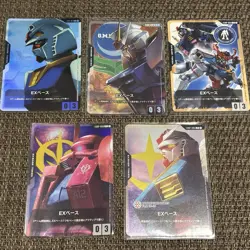 Ex Base Promo Set of 5 EXBP-001, 002, 003, 004, 005 Zaku II GUNDAM CARD GAME JPN - Image 1