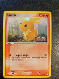 Torchic 67/108 STAMPED Pokemon Card EX Power Keepers Reverse Holo Common NM - Image 1