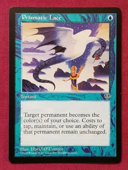 Magic The Gathering MIRAGE PRISMATIC LACE blue card MTG - Image 1