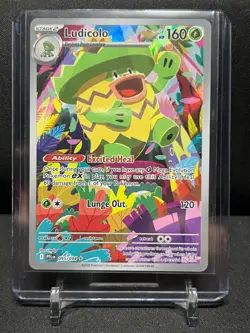 Ludicolo 095/094 IR Illustration Rare Holo Pokemon 2025 Phantasmal Flames NM - Image 1