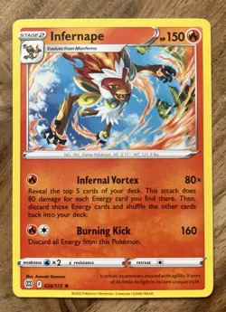 Infernape 026/172 2022 Pokemon Brilliant Stars LP - Image 5