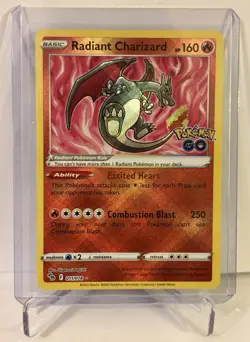 Radiant Charizard 011/078 Pokemon GO (ENG) Holo Radiant Rare Pokemon TCG - Image 1