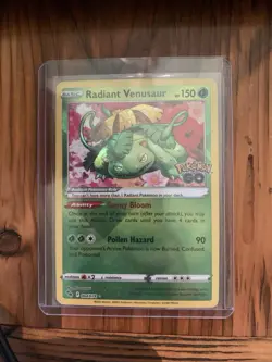 Pokemon Radiant Venusaur 004/078 Pokemon GO Radiant Rare Holo Basic 150 HP - Image 1