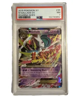 Pokemon 2015 XY Mega Gallade EX Roaring Skies 35/108 PSA 7 - Image 1