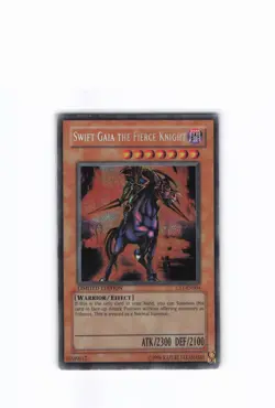 SWIFT GAIA THE FIERCE KNIGHT (SECRET) SBCB-EN005 YU-GI-OH 1ST EDITION - Image 1