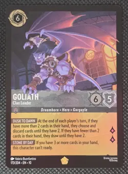 Goliath - Clan Leader LEGENDARY 173/204 Whispers in the Well Lorcana Cold Foil - Image 1