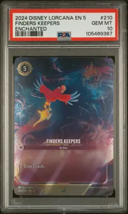 Disney Lorcana - Finders Keepers Enchanted - Shimmering Skies - PSA 10 - Image 3