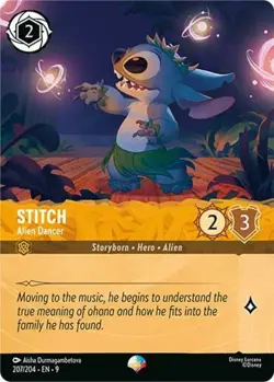 Lorcana Stitch - Alien Dancer - 207/204 - Epic - Holofoil, Near Mint Fabled (Se - Image 1