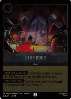 Club Door 202/204 Uncommon Wilds Unknown Lorcana Cold Foil Near Mint - Image 1