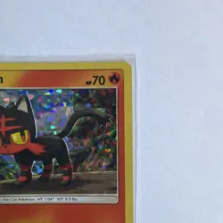 Litten 3/12 McDonald's Collection 2017 Black Star Promo Holo Pokemon Card LP+ - Image 3