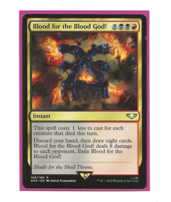 BLOOD FOR THE BLOOD GOD! Magic English Warhammer 40K MTG x WH40K Near Mint - Image 1