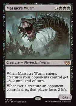 MTG - MASSACRE WURM - Duskmourn Commander (M) - Image 1