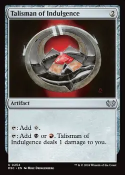MTG - TALISMAN OF INDULGENCE - Duskmourn Commander (U) - Image 1