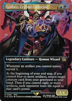 MTG - Golbez, Crystal Collector *Borderless Foil* - FIN Set. N/M 395 - Image 1