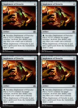 MTG - 4x IMPLEMENT OF FEROCITY - Aether Revolt (C) - Image 1