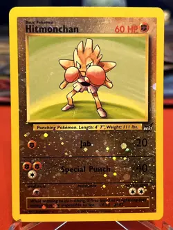 Hitmonchan 2/9 Promo Best of Game Pokemon Moderately Played - Image 1