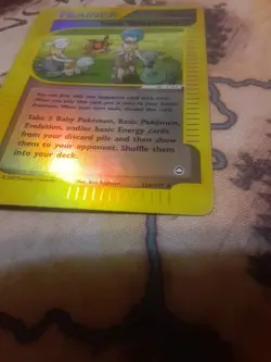 Pokemon Trainer Town Volunteers 136/147 Reverse Holo Aquapolis, HAS PLAY WEAR! - Image 3