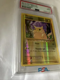 2016 Pokemon XY Evolutions Pikachu Reverse Foil Card #35 PSA 9 Mint - Image 2