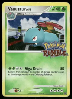 Pokemon Cards Venusaur 1/16 Pokemon Rumble HP *2 - Image 1