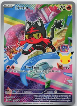 Litten 044 Holo Promo ME: Mega Evolution Promo Pokemon Holo Near Mint - Image 1