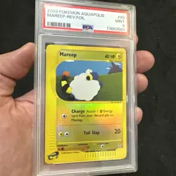 2003 Pokemon - Mareep Reverse Holo E Reader Aquapolis 93/147 - PSA 9 Mint! WOTC - Image 2