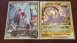 Mewtwo V Alt Full Art & Mewtwo VStar Gold - DAMAGED READ DESCRIPTION Pokemon TCG - Image 1