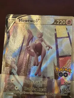 Mewtwo V Alt Full Art & Mewtwo VStar Gold - DAMAGED READ DESCRIPTION Pokemon TCG - Image 4