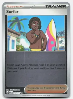 Surfer Reverse Holo 200/217 Common Ascended Heroes Pokemon Near Mint - Image 1