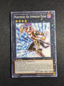 Yugioh - Maestroke the Symphony Djinn SP14-EN031 1st Edition Starfoil Rare LP - Image 1