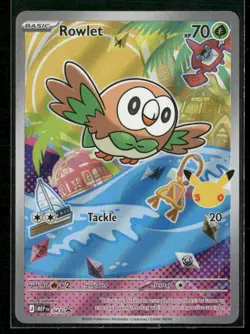 Rowlet 043 Holo P ME: Mega Evolution Promo NM/M Pokemon - Image 1