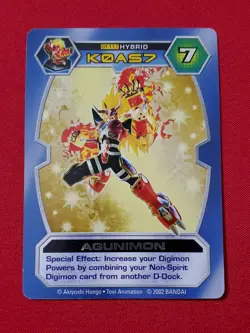 Agunimon DT-117 | Silver Foil | NM | Digimon D-Tector TCG Card - Image 1