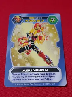 Agunimon DT-117 | Silver Foil | NM | Digimon D-Tector TCG Card - Image 2