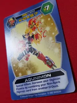 Agunimon DT-117 | Silver Foil | NM | Digimon D-Tector TCG Card - Image 3