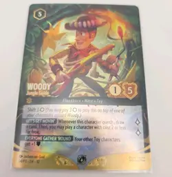 Disney Lorcana Woody - Jungle Guide Promo 54/P3 Amber Foil Promo Card - Image 1