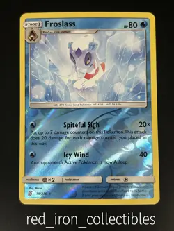 Froslass 38/236 Reverse Holo Rare Unified Minds Sun & Moon Pokemon Card 2019 - Image 1